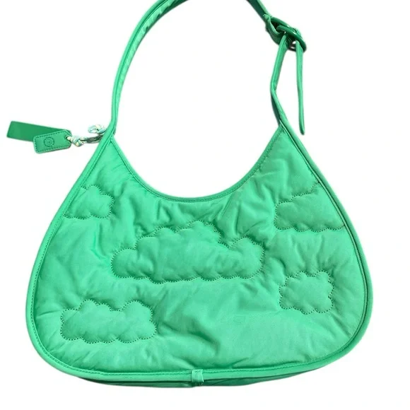 Coach Coachtopia Loop Ergo Bag Cloud Quilting Green Shoulder 90s Bag CV875 - Picture 2 of 4